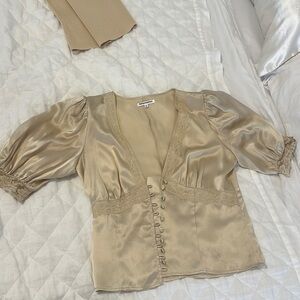 Reformation silk top